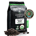 The Bean Organic Coffee Company 50/50 French Roast, 50% Decaf, Dark Roast, Whole Bean Coffee, 16-Ounce Bag, USDA Organic Certified