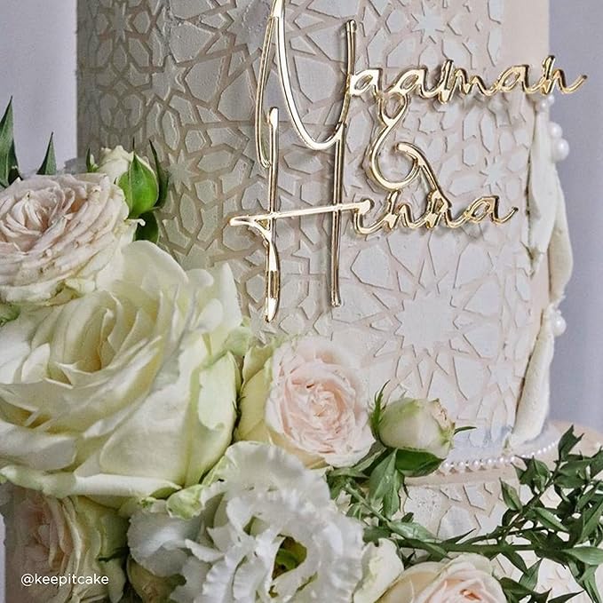 Cake Stencil for Buttercream Cake, Royal Icing, Ganache, Painting, Art and Crafts (IMANE)