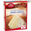 Betty Crocker Super Moist French Vanilla Cake Mix, 15.25 oz (Pack of 6)