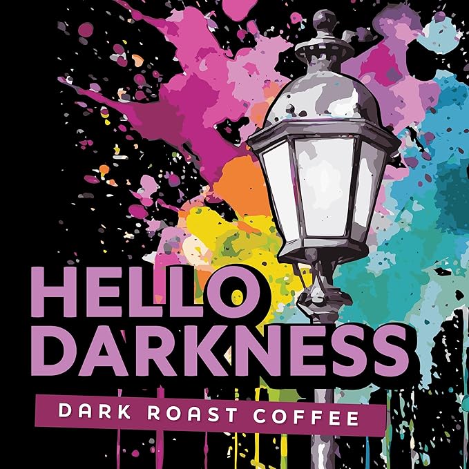 Java Factory Dark Roast Coffee Pods, Hello Darkness, 40 Count - Compatible with Keurig K Cup Brewers, Bold and Intense Coffee Flavor for Coffee Aficionados