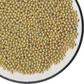 Gold Pearl Sugar Sprinkles 3.9 oz, 4mm Candy Pearls Ideal for Baking, Cake and Cupcake Toppers, Cookie Decoration, Ice Cream Topping, Wedding Shower Valentines Halloween Christmas