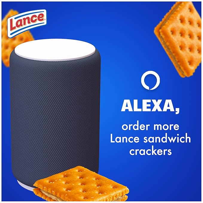 Lance Sandwich Crackers, ToastChee Peanut Butter, 20 Individually Wrapped Packs, 6 Sandwiches Each