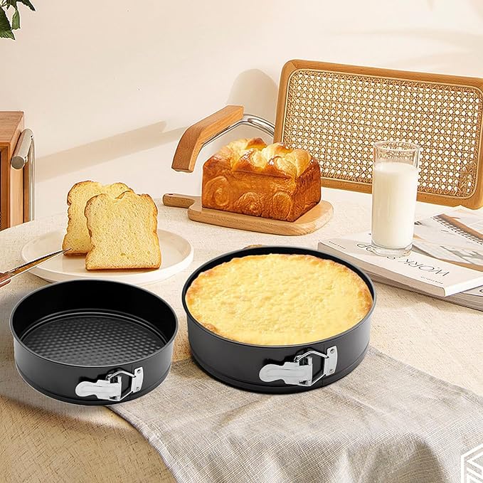 10 Inch Springform Pan Round Non Stick Cheesecake Pan Durable Baking Cake Pans with Removable Bottom Cake Molds for Baking