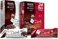 NuGo Dark Variety - Chocolate Pretzel 12 Bars & Chocolate Chocolate Chip 12 Bars, 12g Protein, Vegan, Gluten Free, Non-GMO, Kosher Pareve, 24 Count
