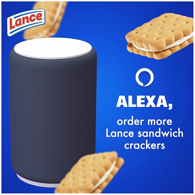 Lance Sandwich Cookies, Nekot Lemon Creme, 10 Individually Wrapped Packs, 6 Sandwiches Each
