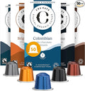 CRU Kafe Discovery Set Organic Coffee Pod, 50 Pods (5 Packs of 10 Coffee Capsules) Compatible with Nespresso OriginalLine