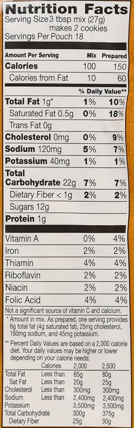 Betty Crocker, Pumpkin Spice Cookie Mix, 17.5oz Pouch (Pack of 4)