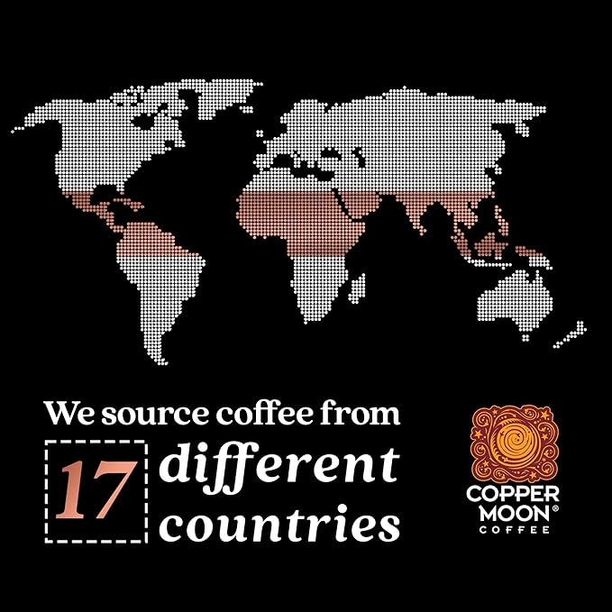 Copper Moon Ground Coffee, Bean Me Up Blend, Light Roast, 3 Bags (12 oz. each)