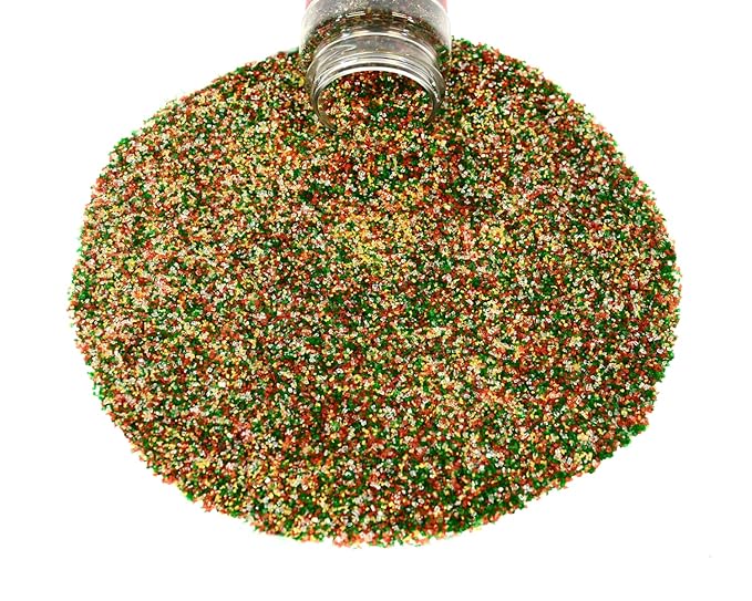 Mystic Sprinkles Christmas Holiday Sprinkle Mixes (A Classic Christmas In Gold Sanding Sugar 4oz)
