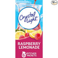 Crystal Light Raspberry Lemonade Artificially Flavored Powdered Drink Mix, 72 ct Pack, 12 Canisters of 6 Pitcher Packets
