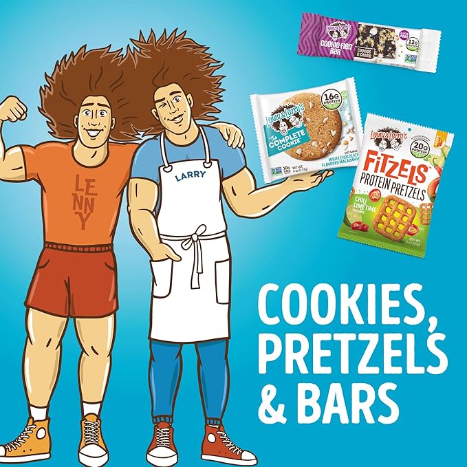 Lenny & Larry's Cookie-fied BIG BAR – Cookies and Creme Vegan Protein Bars 12x90g – Healthy Snacks, 24g Plant Protein & 10g Prebiotic Fiber – Gluten free Power Bar, Keto Friendly & Vegan