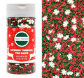 Mystic Sprinkles Christmas Holiday Sprinkle Mixes (Dashing Through the Snow! Nonpareil Mix 4oz)