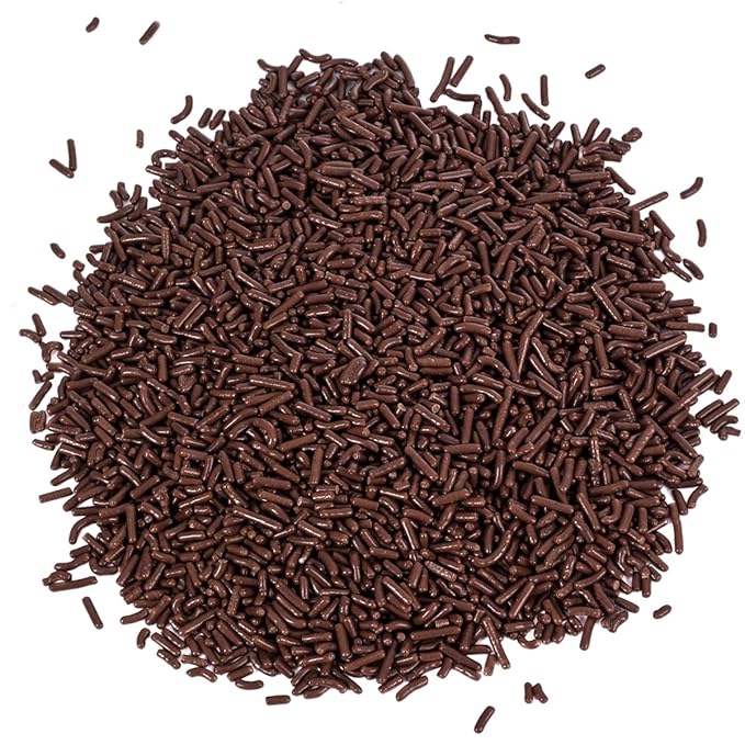 A Great Surprise Chocolate Sprinkles - 2.2 Pounds - Chocolate Jimmies for Ice Cream - Toppings for Baking, Cake Decorating, Cookies, Cupcake