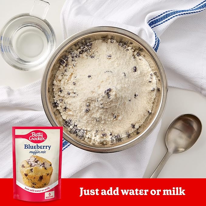 Betty Crocker Blueberry Muffin Mix, 6.5 oz (Pack of 9)
