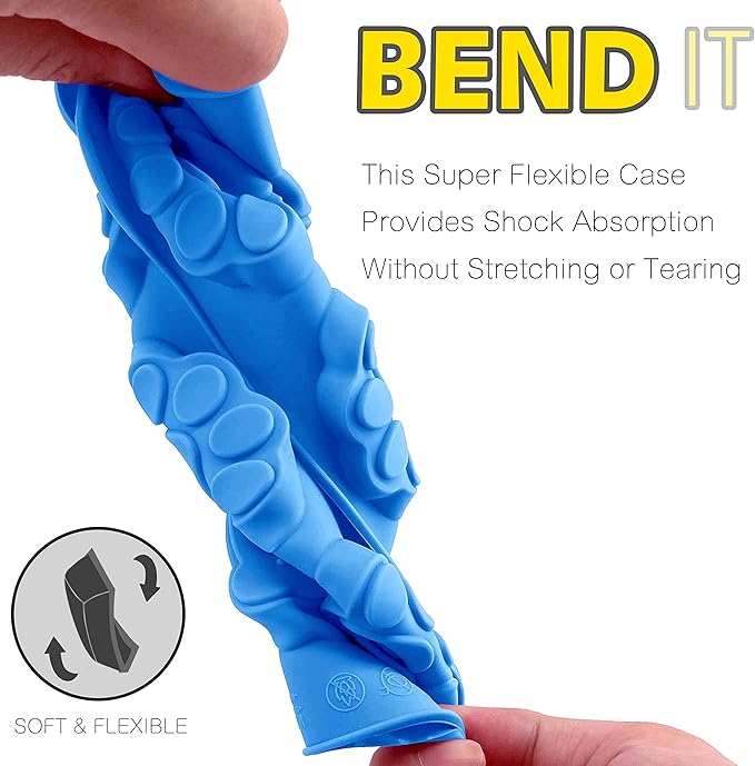 Anaeat 2 Pack Silicone Molds with Puppy Dog Paw and Bone Shaped 2 in 1, Reusable Non-Stick Ice Cube Trays & Flexible Candy Chocolate Molds for Homemade Dog Treats, Pudding & Baking Biscuit (Blue)
