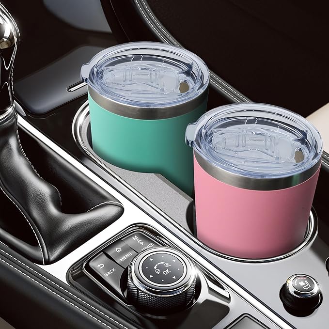 20oz Tumbler Bulk Stainless Steel Tumblers with Lid Vacuum Insulated Double Wall Travel Coffee Mug Powder Coated Tumbler Cup for Hot and Cold Drinks(Pink, 1 pack)