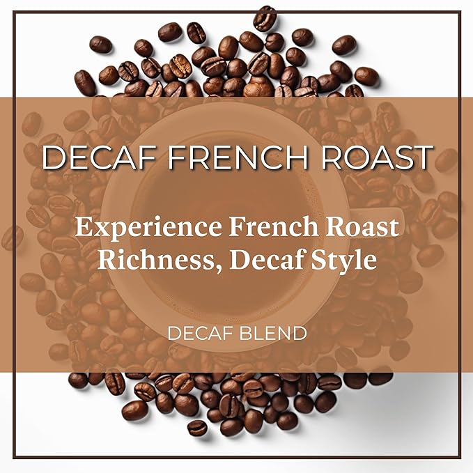 San Diego Coffee DECAF French Roast, Dark Roast, Whole Bean Coffee, 16-Ounce Bag Café en grano tostado descafeinado