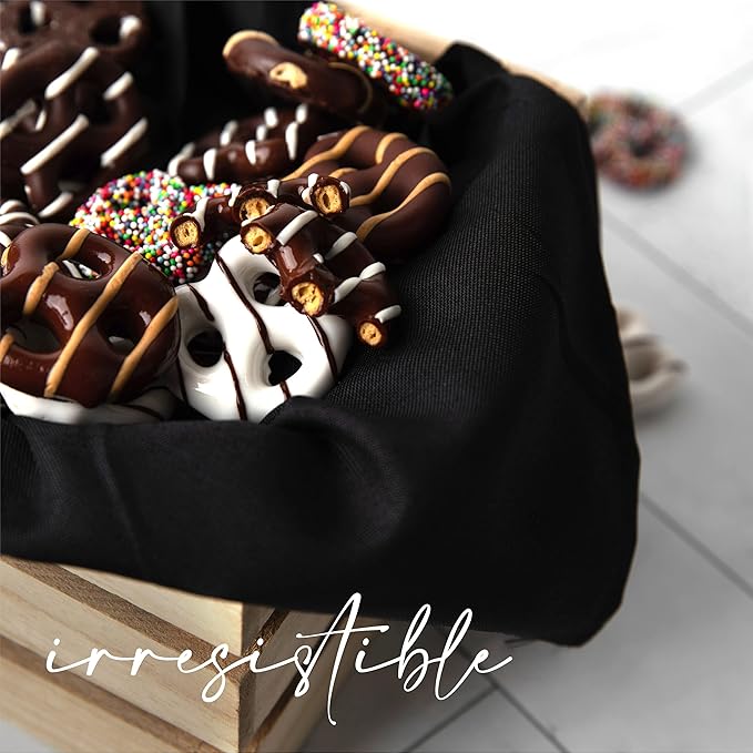 Gluten Free Palace Chocolate Covered Pretzels Gift Basket – Gluten Free Pretzel Chocolate Gifts – Thank You, Corporate, Birthday (4 Flavors)