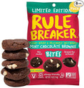 Rule Breaker Vegan & Gluten-Free Cookies | Mint Chocolate Brownie Bites |Plant-Based, Dairy, Nut, Soy, Allergen Free, Kosher | Soft-Baked School Snacks for Kids and Adults (Pack of 6)