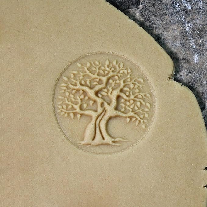 Wood Cookie Stamp, 2.5 Inch (Old Tree CS-005)