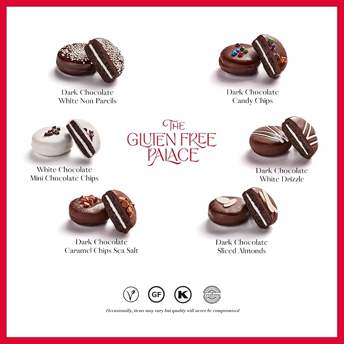 Gluten Free Palace Chocolate Cookies Gift Basket – Vegan Chocolate Cookie Gift – Men, Women, Birthday, Thank you, Care Package (6 Count)