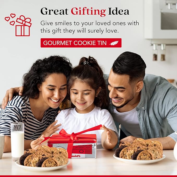 David's Cookies 2lbs Assorted Flavors Fresh Baked Cookies - Handmade and Gourmet Cookies - Delectable and Made with Premium Ingredients - Cookie Gift Basket - Great Gift For All Occasions