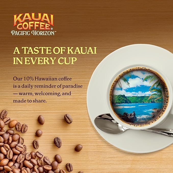 Kauai Coffee Koloa Estate Medium Roast - Whole Bean Coffee, 24 oz. Package