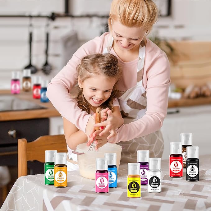 Gel Food Coloring - 10 Colors x 0.45 oz Concentrated Gel Based Food Dye Vibrant Icing Colors Professional-Grade Neon Food Color for Baking Cake Decorating Cookies Fondant