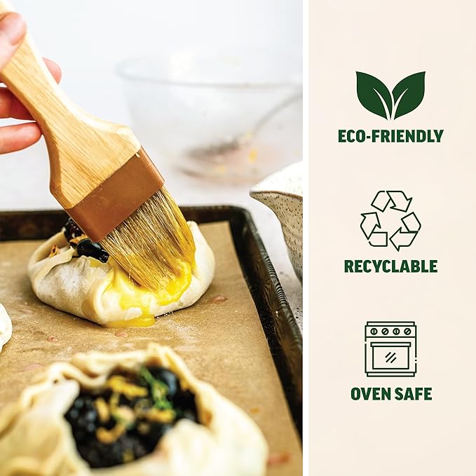 Zenlogy Parchment Paper Sheets 12x16 (100 sheets) for Baking - Unbleached Chlorine-free High Heat Non-Stick Pre-Cut Parchment Paper for Half Sheet Pans