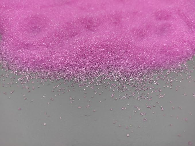 Edible 5 Ounce Fine Decorative Pink Sanding Sugar Sprinkles for Baking, Sparkling Crystals for Cakes, Cookies, Cupcakes, Ice Cream Topping and Rimming Sugar
