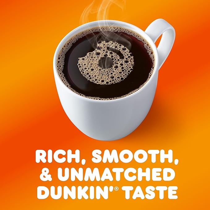 Dunkin' Original Blend Medium Roast Ground Coffee, 18 Ounce (Pack of 6)
