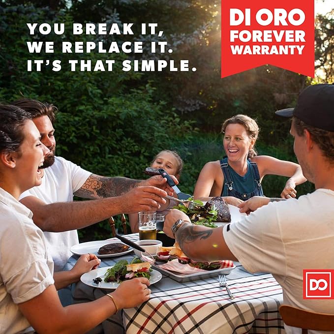 DI ORO Silicone Spatula - 600°F Heat-Resistant Rubber Kitchen Spatula for Baking, Scraping, & Mixing - BPA Free Nonstick Cookware Safe Flexible Utensil for Cooking - Seamless & Dishwasher Safe (Black)