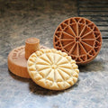 Wood Cookie Stamp, 2.5 Inch (Rose Window CS-003)