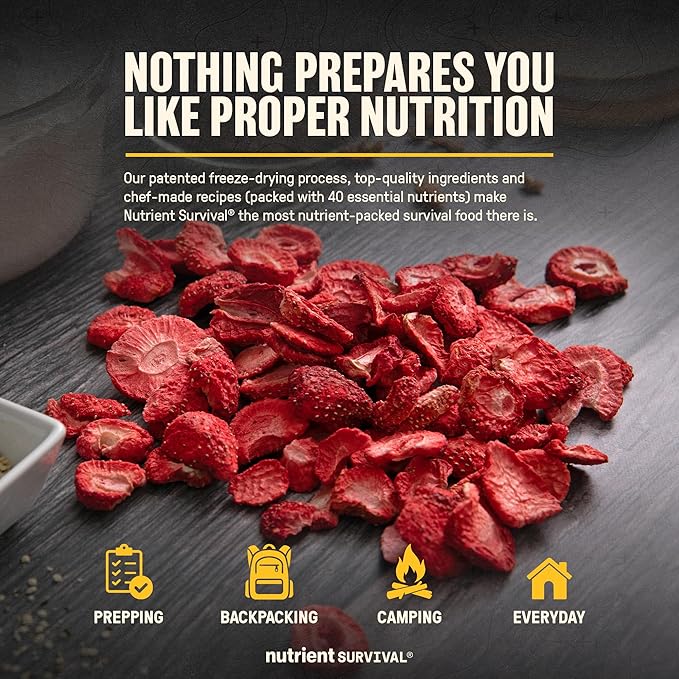 Freeze-Dried Strawberries – Premium Sliced | #10 Can | 25-Year Shelf Life | Emergency Food & Clean Snacking