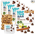 The YES Bar – Dark Chocolate Chip – Plant Based Protein, Decadent Snack Bar – Vegan, Paleo, Gluten Free, Dairy Free, Low Sugar, Healthy Snack, Breakfast, Low Carb, Keto Friendly (24 Count)