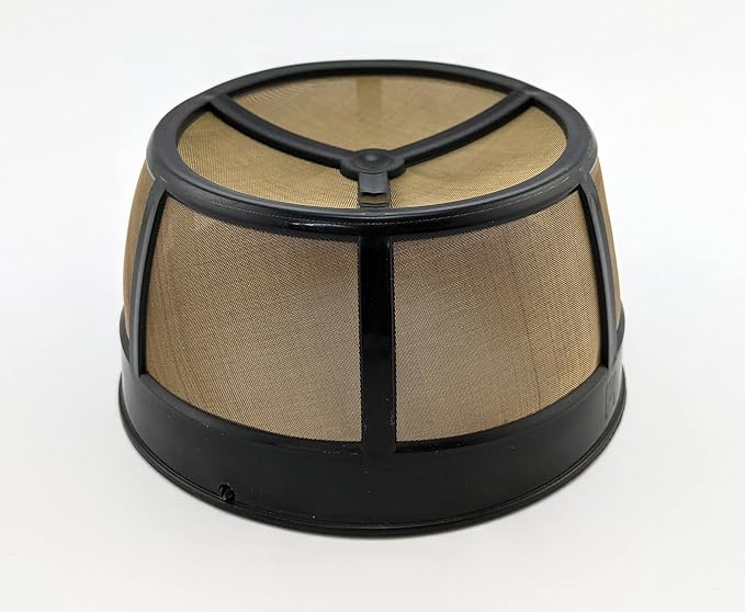 NRP Gold-tone 10cup Mesh Bottom Permanent Coffee Filter Replacement for Drip Coffeemaker Cuisinart GTF-B, Mr coffee & More