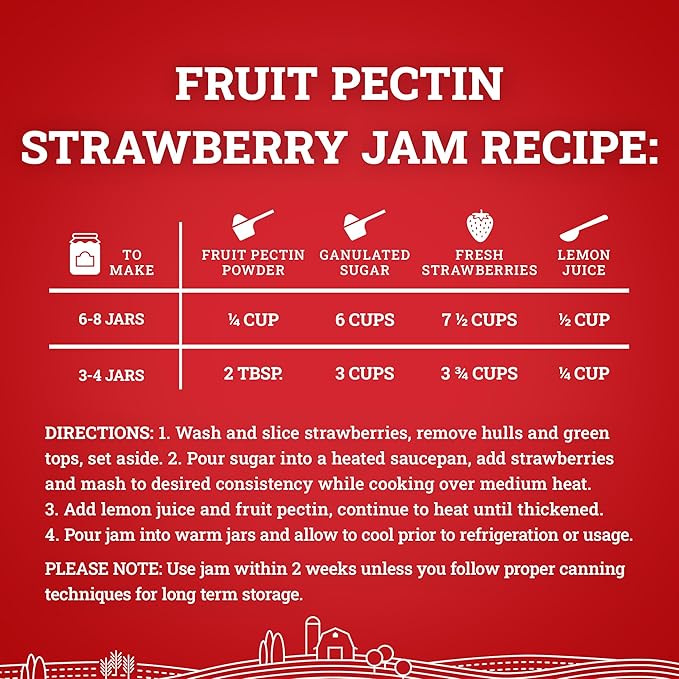 Hoosier Hill Farm Fruit Pectin, 25LB (Pack of 1)