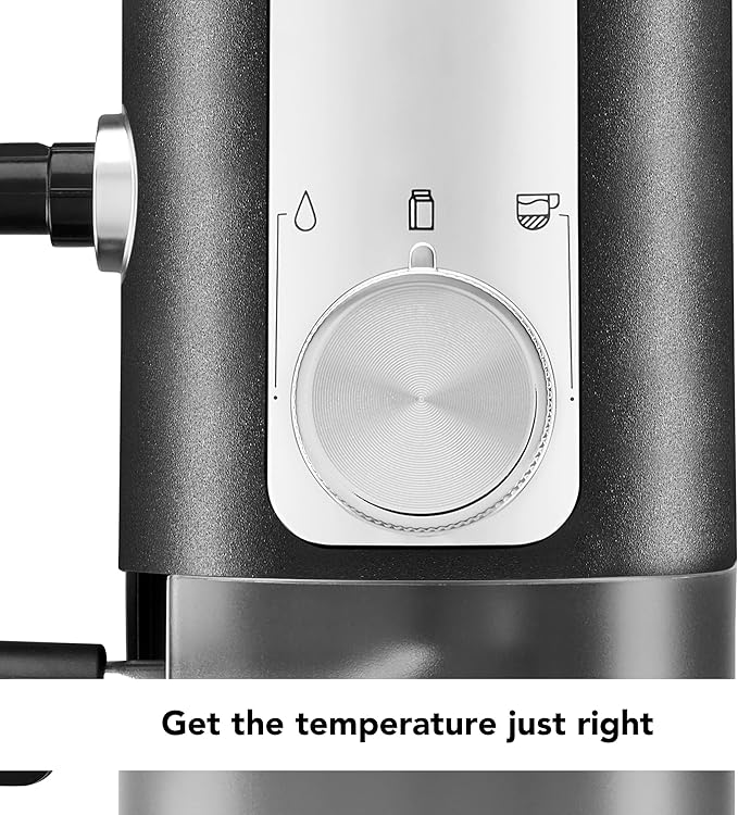 KitchenAid Semi-Automatic Espresso Machine and Automatic Milk Frother Attachment - KES6404