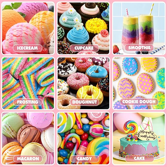 Food Coloring - Vibrant Liquid Icing Food Coloring Set for Baking, Cake Decorating, Easter Egg, Airbrush - Tasteless Food Color Dye for Fondant, Slime, DIY Crafts - 5.5 Fl.oz / 160ml Each (Purple)