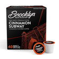 Brooklyn Beans Cinnamon Subway Gourmet Coffee Pods - Compatible with Keurig K Cup Brewers Including 2.0 Machines, 40 Count, Spicy Cinnamon Flavored