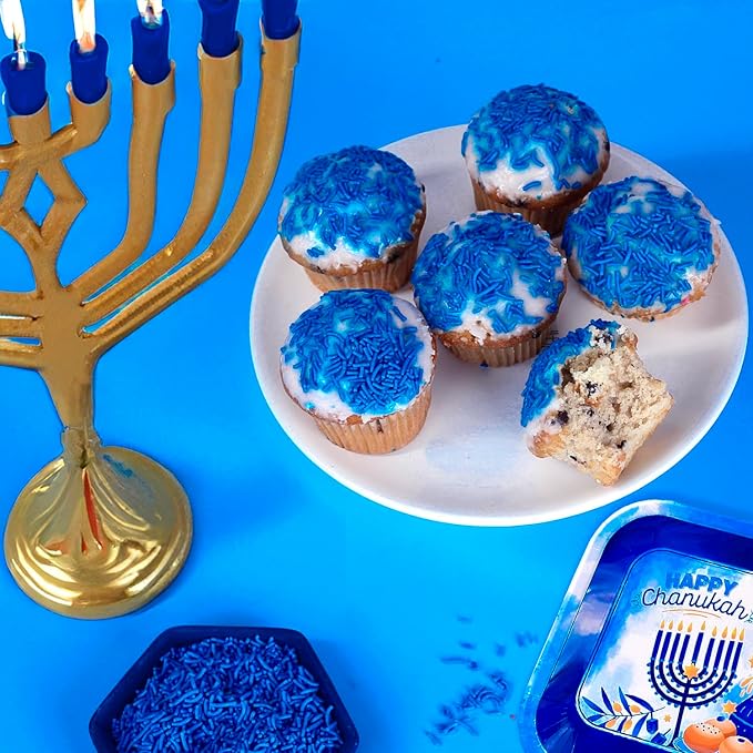 Blue Sprinkles - 2.2 Pounds - Patriotic Toppings for Ice Cream, Cupcakes, Baby Shower Jimmies