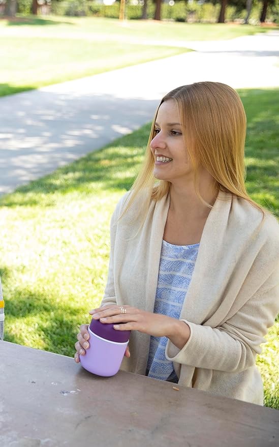 MIRA 9oz Insulated Food Jar Thermo for Hot Food & Soup, Compact Stainless Steel Vacuum Lunch Container - White