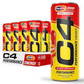 Cellucor C4 Energy Drink Cherry, Carbonated Sugar Free Pre Workout Performance Drink with no Artificial Colors or Dyes, 12 Oz, Pack of 12