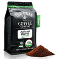 The Bean Organic Coffee Company African Blend, Medium Roast, Ground Coffee, 16-Ounce Bag, Café molido tostado orgánico