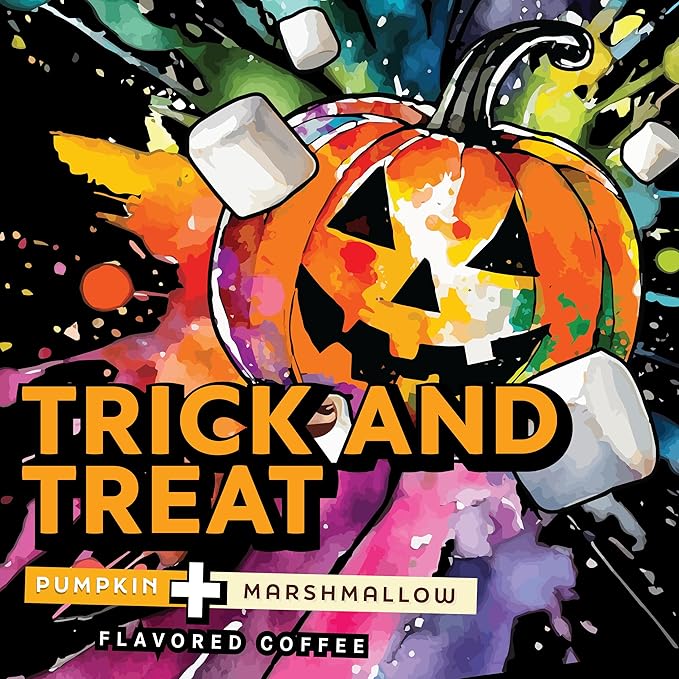 Java Factory Coffee Pods Pumpkin and Marshmallow Flavored Coffee Compatible with K Cup Brewers Including 2.0, Trick and Treat, 40 Count