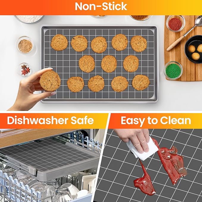 Silicone Baking Mat Roll- Heat Resistant Baking Macaron Bread Mat, Non-stick Pastry Mat, Reusable Dough Rolling Mat, Countertop Protector, Oven Mat, Air Fryer Mat, Refrigerator Mat Multipurpose