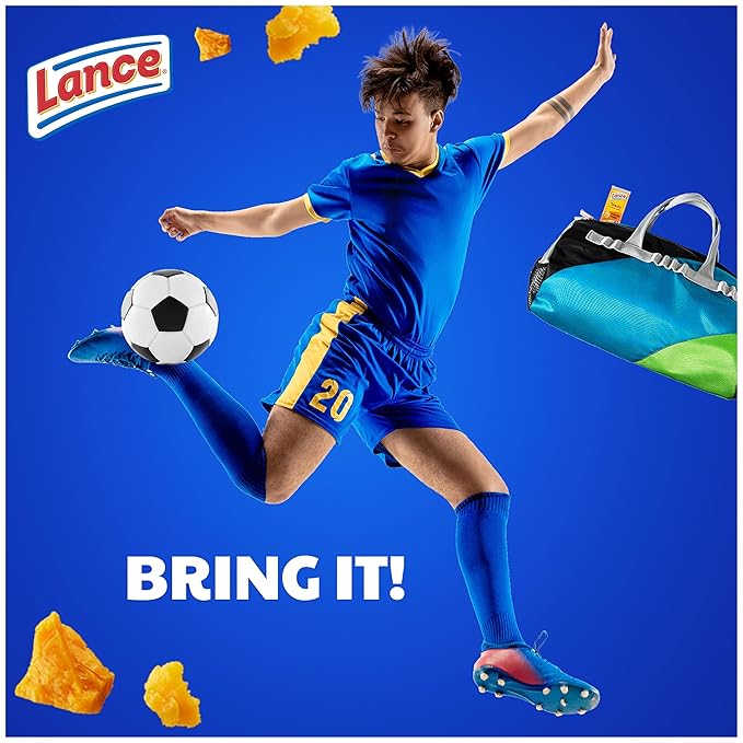 Lance Sandwich Crackers, Toasty Cheddar, 10 Individually Wrapped Packs, 6 Sandwiches Each