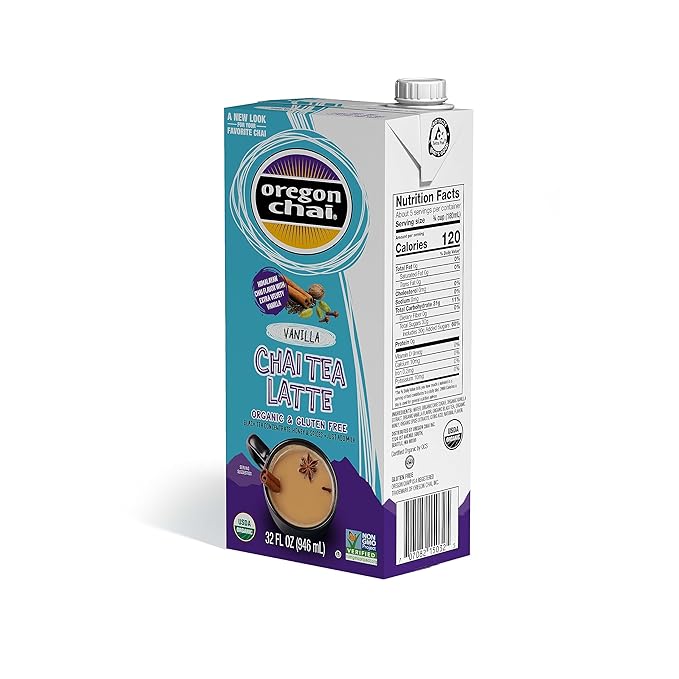 Oregon Chai Vanilla Chai Concentrate, 32 Fluid Ounces (Pack of 1)
