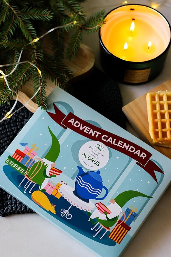 Tea Advent Calendar 2025 Elfin by Acorus - 8 Christmasy flavors – 24 tea bags For The Christmas Countdown - Gift Idea For Christmas - Limited Edition
