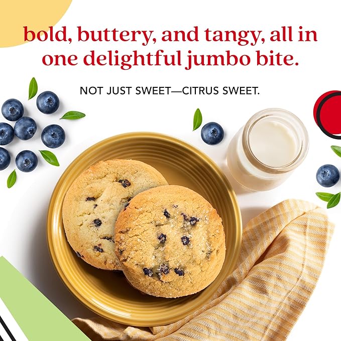 David's Cookies Fresh Baked Decadent Jumbo Lemon Gourmet Cookies – 2lb Gift Basket Tin with 8 Large Lemon Cookies – Bakery-Style Soft and Chewy Dessert for Holidays, Birthdays, Thank You Gifts